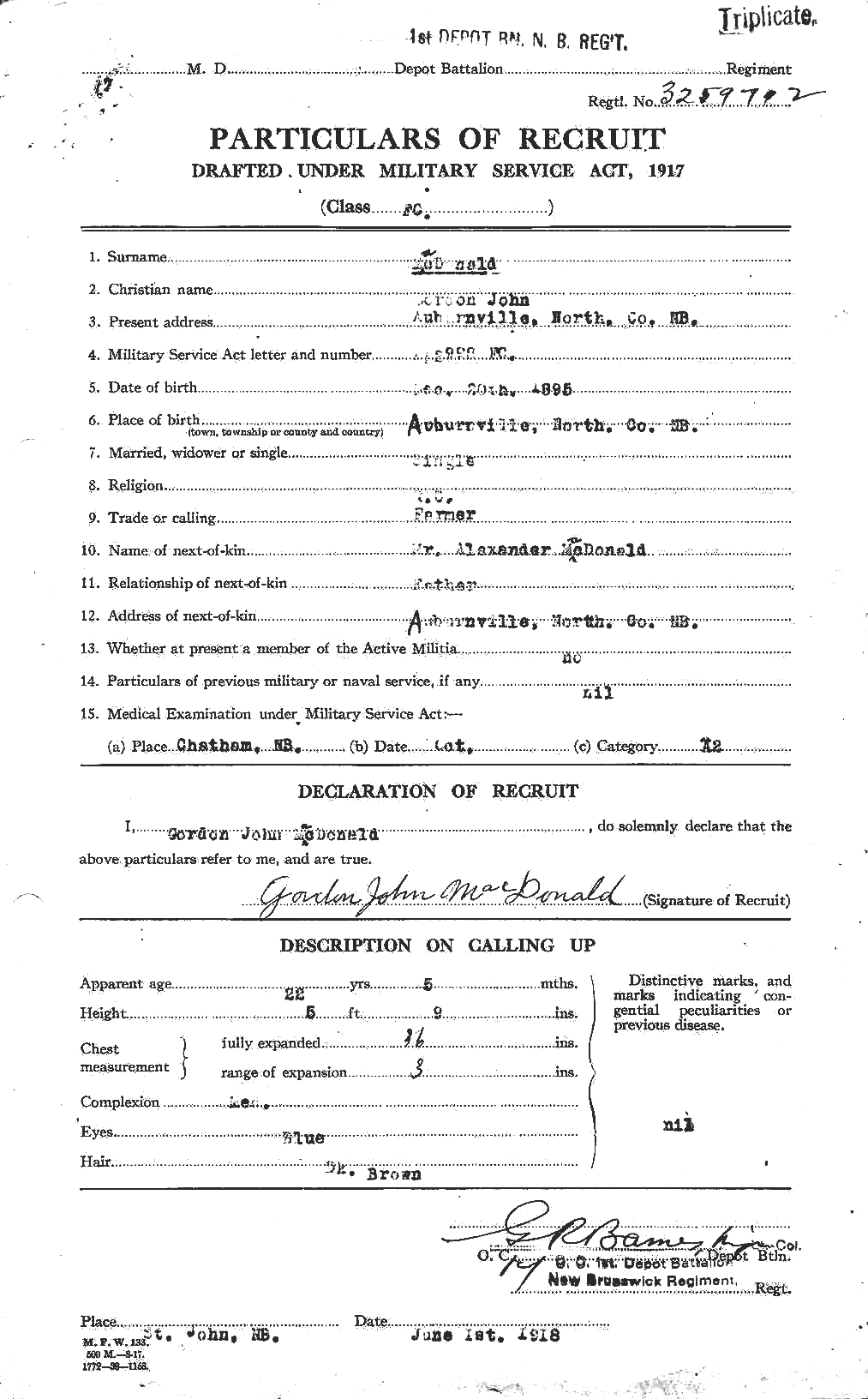 Personnel Records of the First World War - CEF 518910a