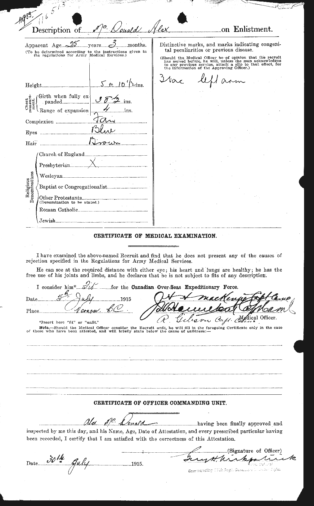 Personnel Records of the First World War - CEF 519289b