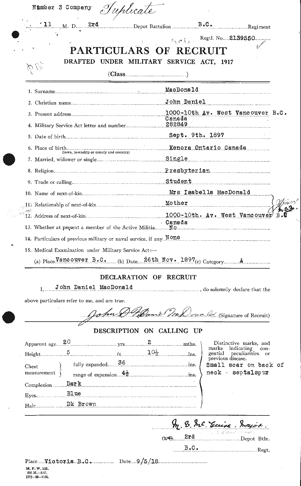 Personnel Records of the First World War - CEF 519413a