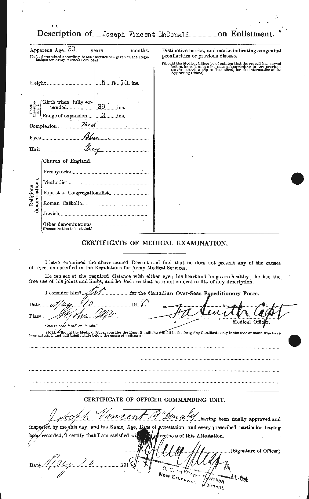 Personnel Records of the First World War - CEF 519698b