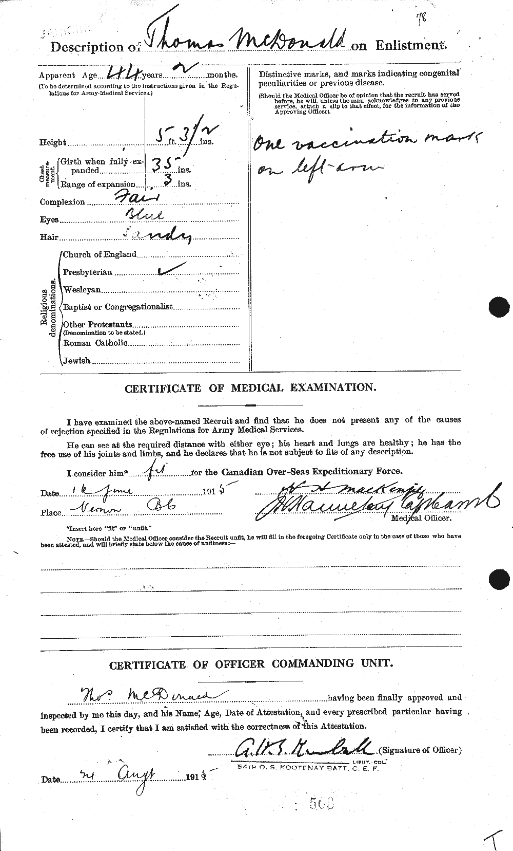 Personnel Records of the First World War - CEF 519812b