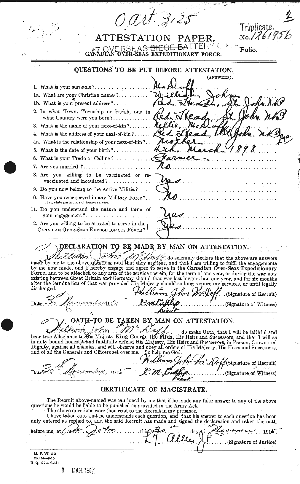 Personnel Records of the First World War - CEF 520759a