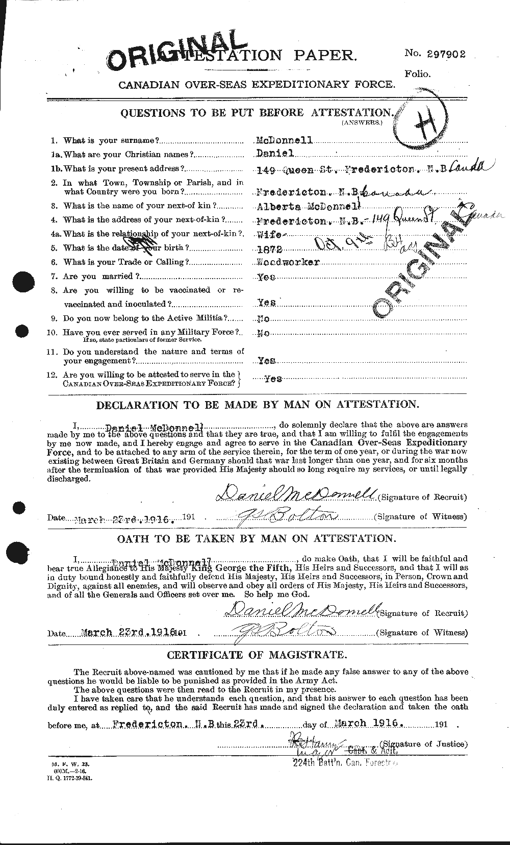 Personnel Records of the First World War - CEF 521468a