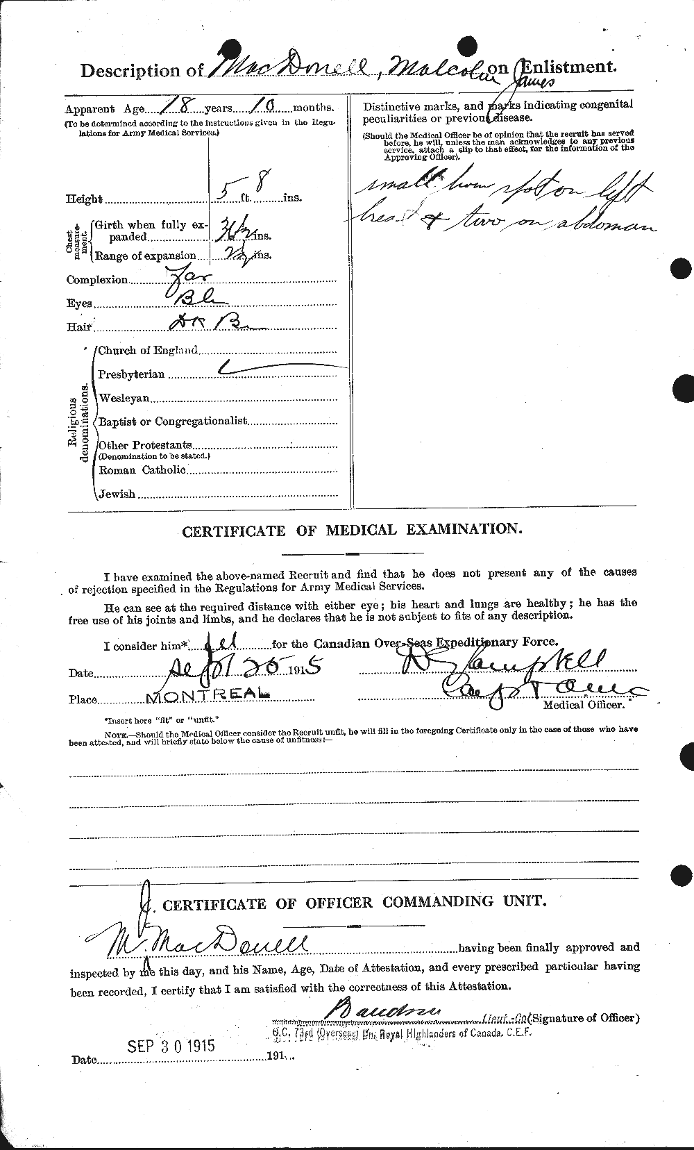Personnel Records of the First World War - CEF 521489b