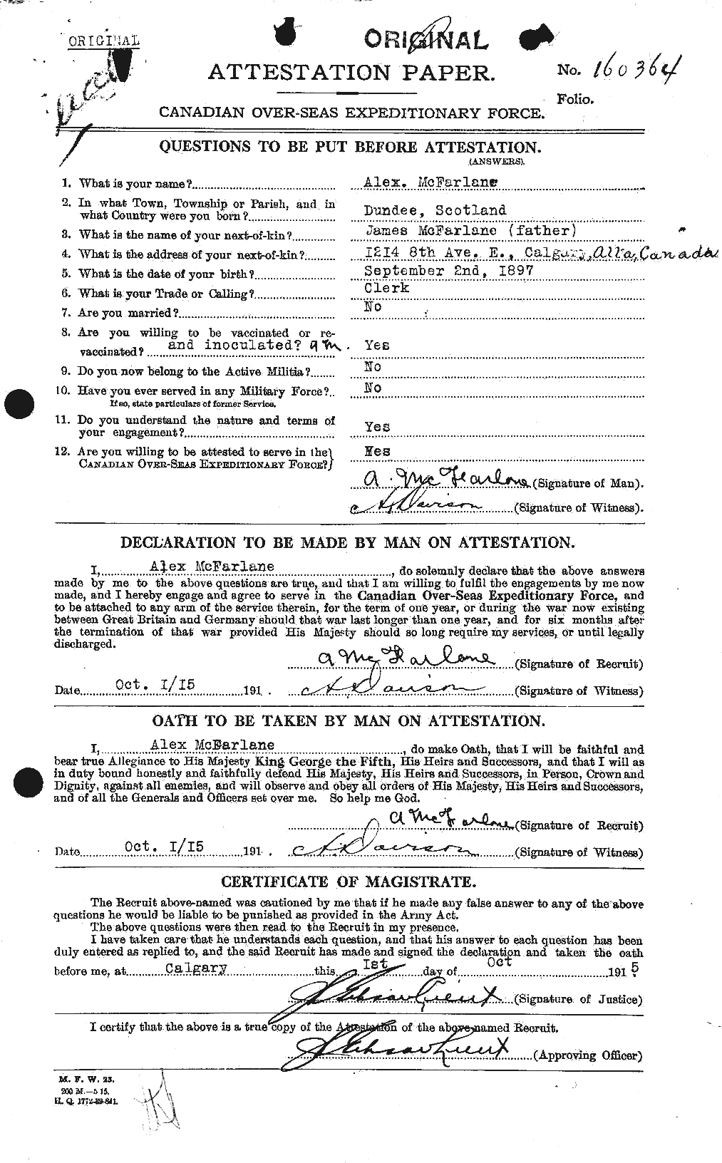 Personnel Records of the First World War - CEF 521685a