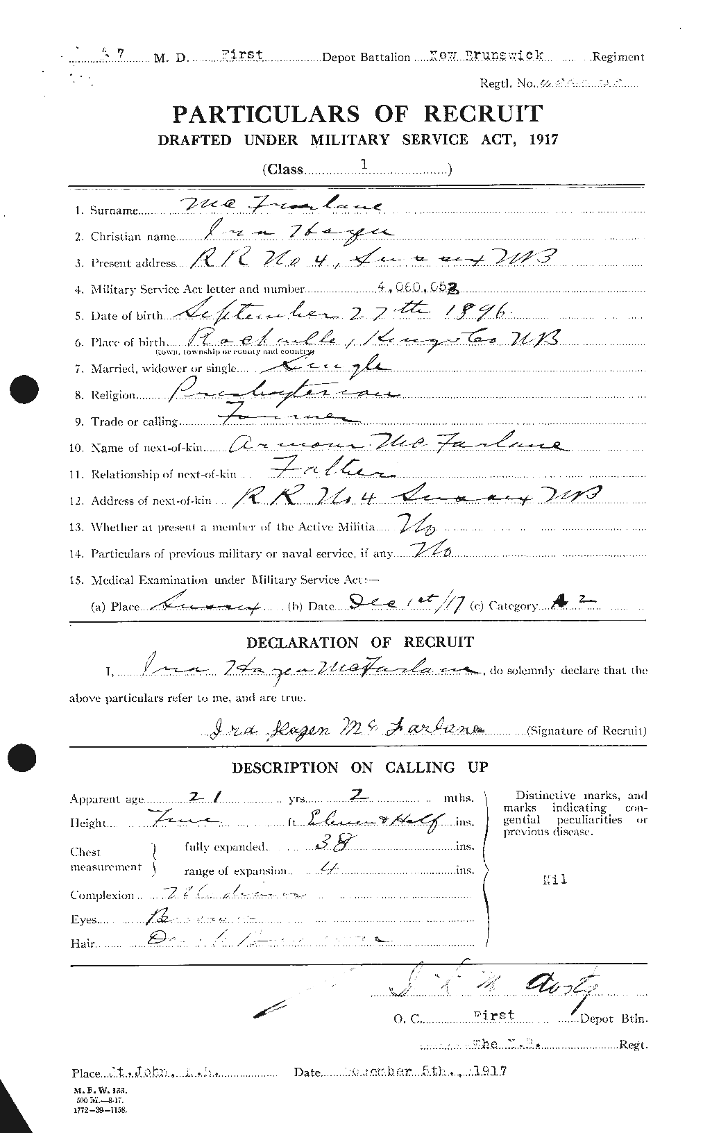 Personnel Records of the First World War - CEF 521829a