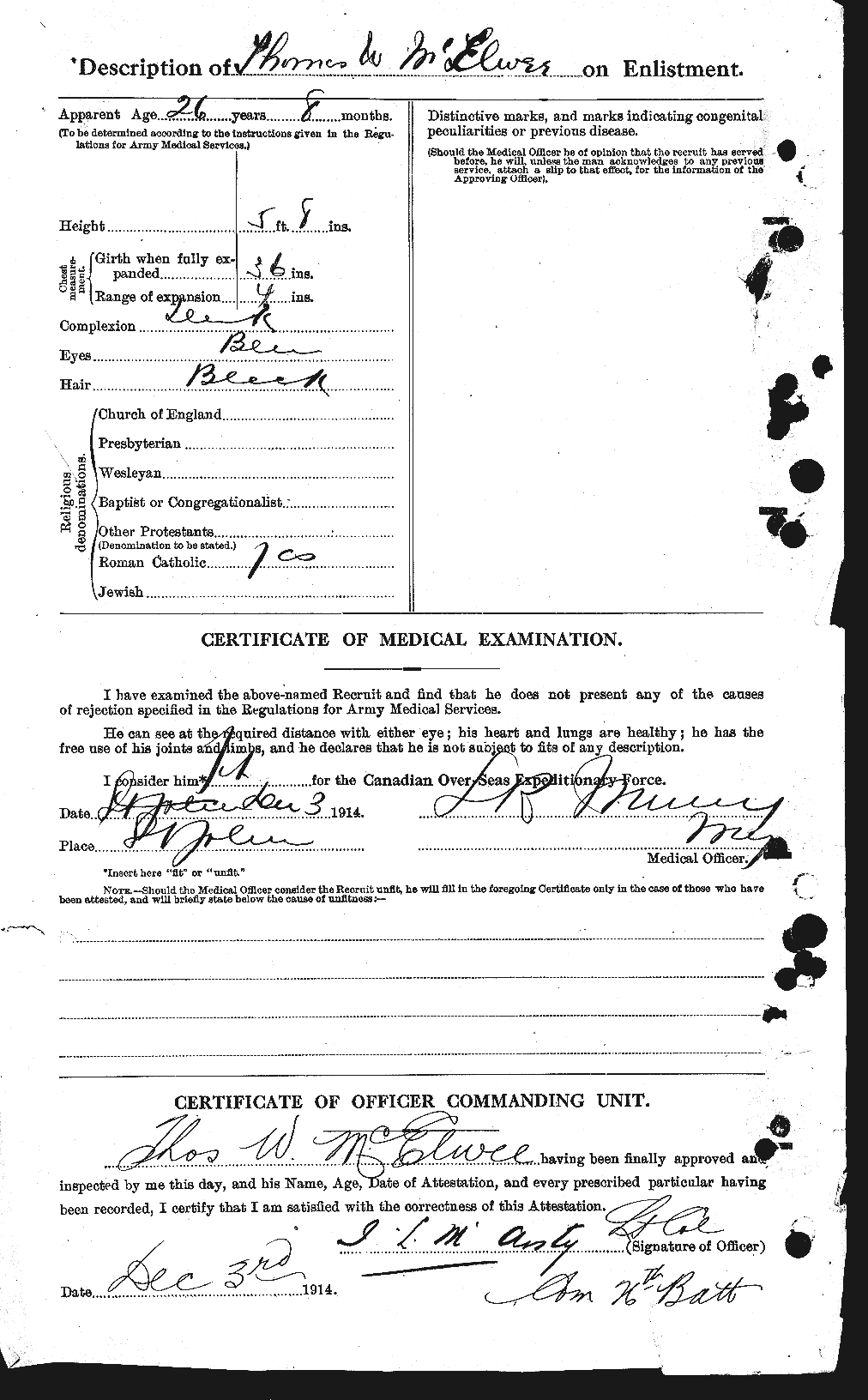 Personnel Records of the First World War - CEF 522124b