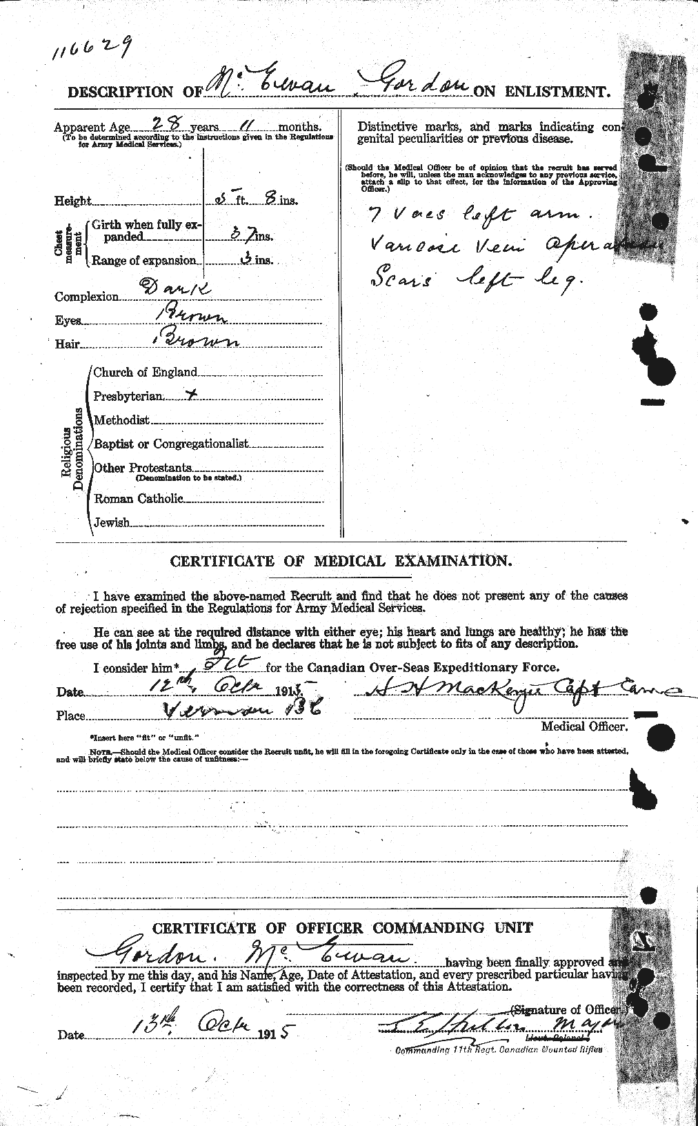 Personnel Records of the First World War - CEF 522220b