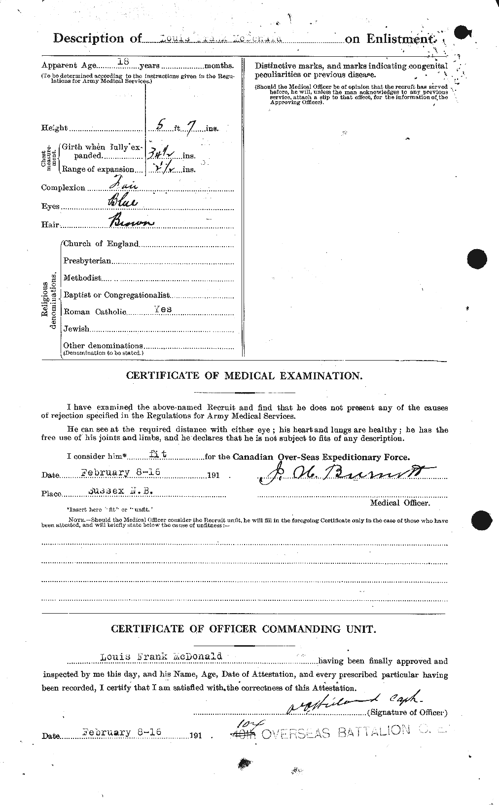 Personnel Records of the First World War - CEF 522583b
