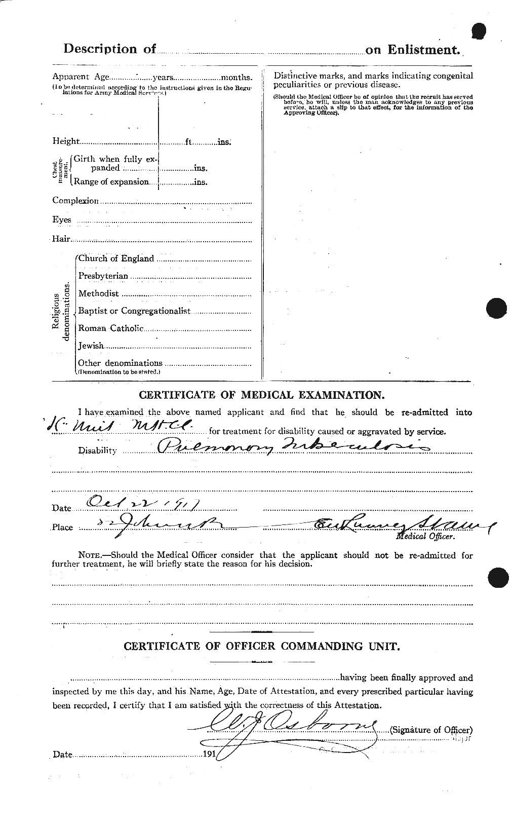 Personnel Records of the First World War - CEF 522879b