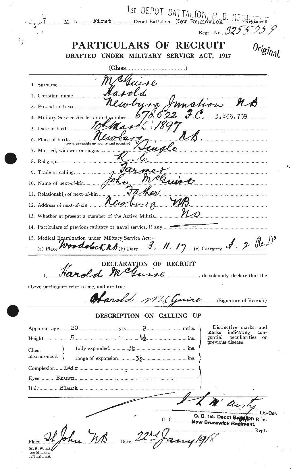 Personnel Records of the First World War - CEF 523325a