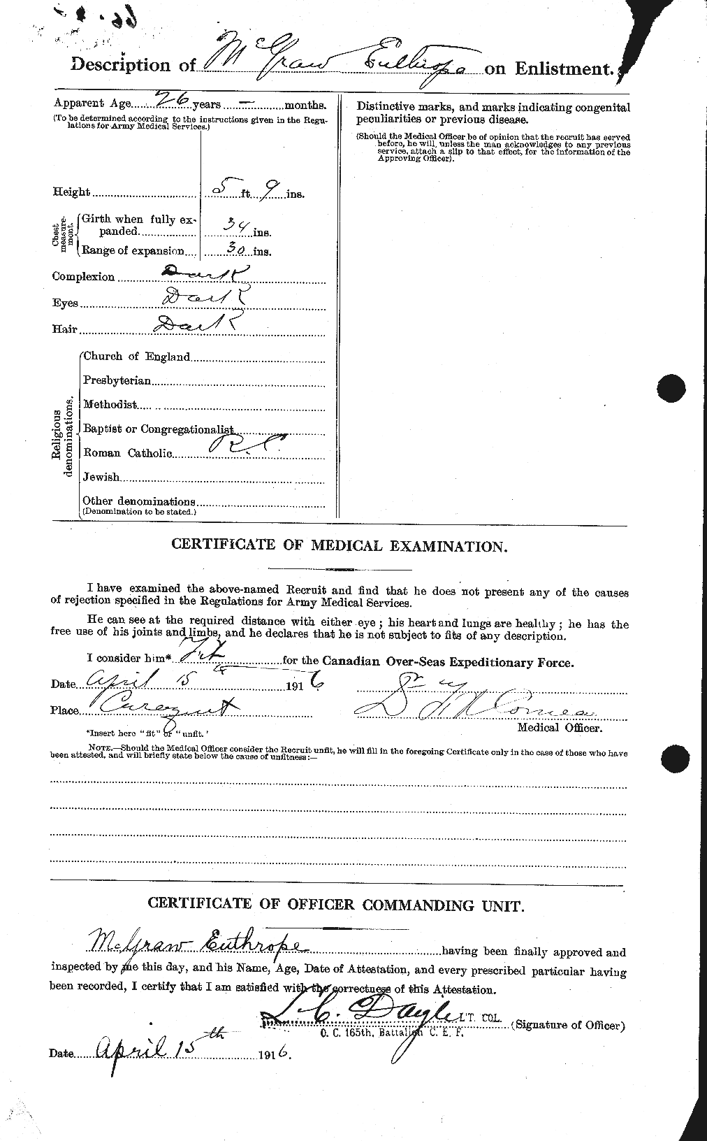 Personnel Records of the First World War - CEF 523724b