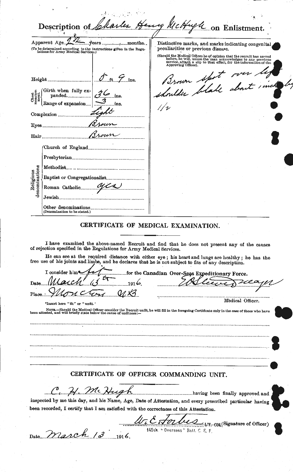 Personnel Records of the First World War - CEF 524318b