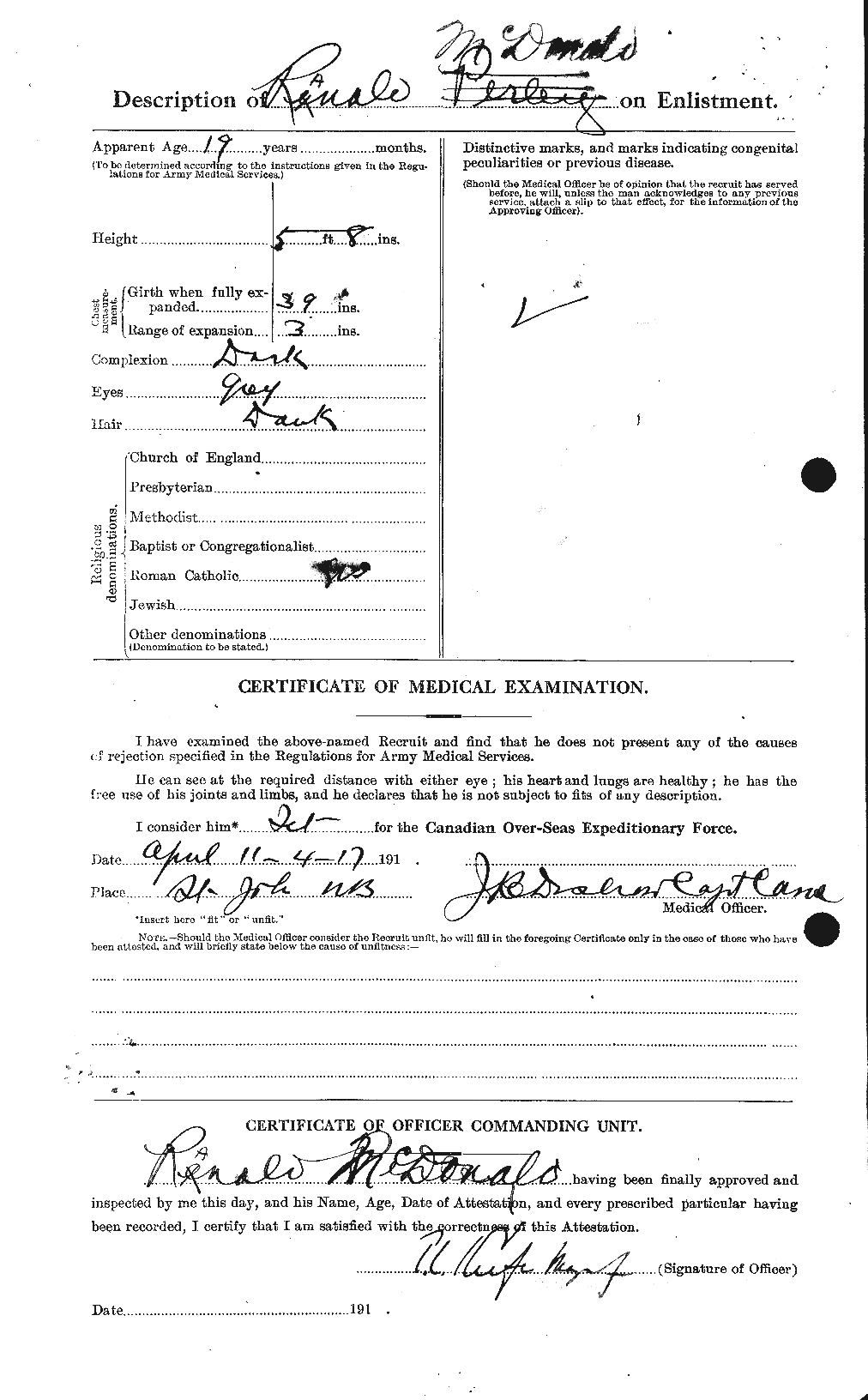 Personnel Records of the First World War - CEF 524803b