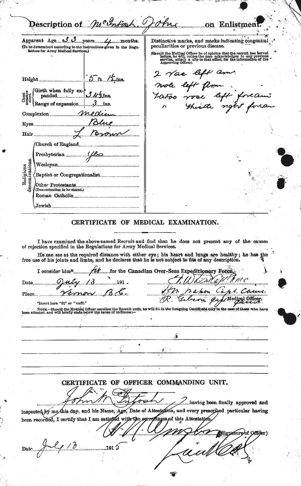 Personnel Records of the First World War - CEF 525022b