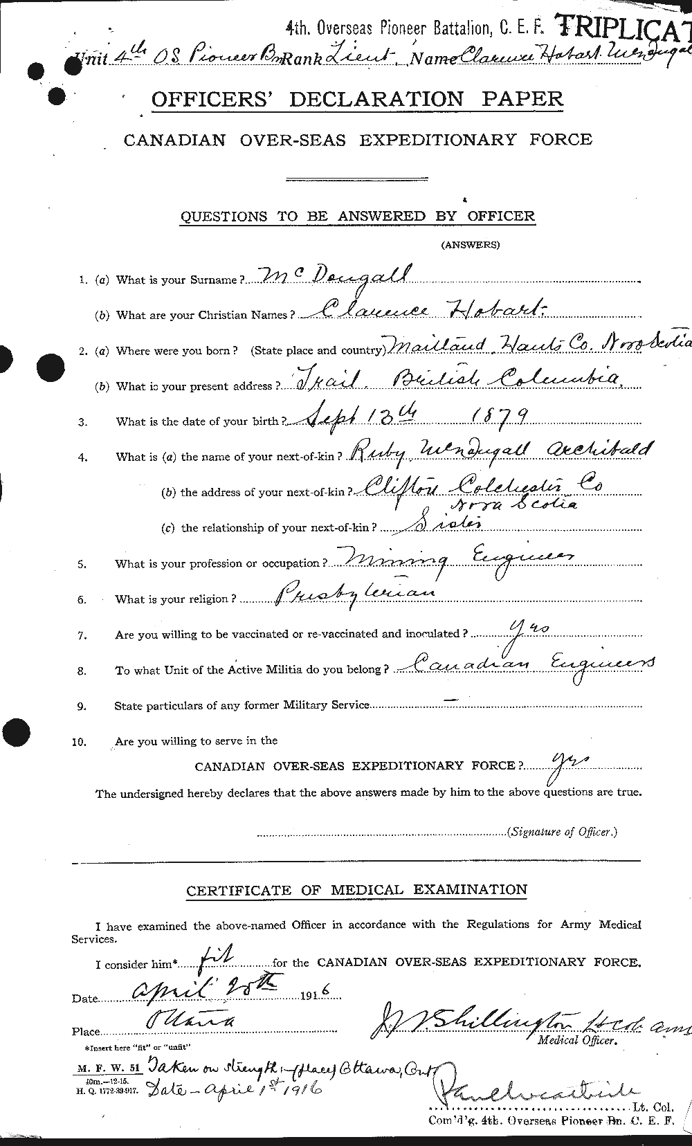 Personnel Records of the First World War - CEF 525286a