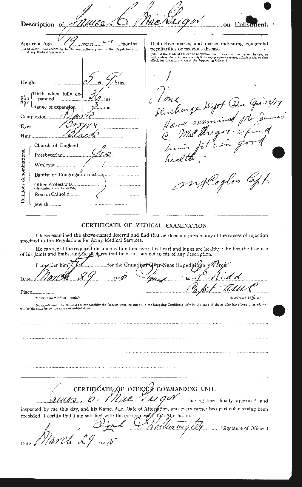 Personnel Records of the First World War - CEF 526035b