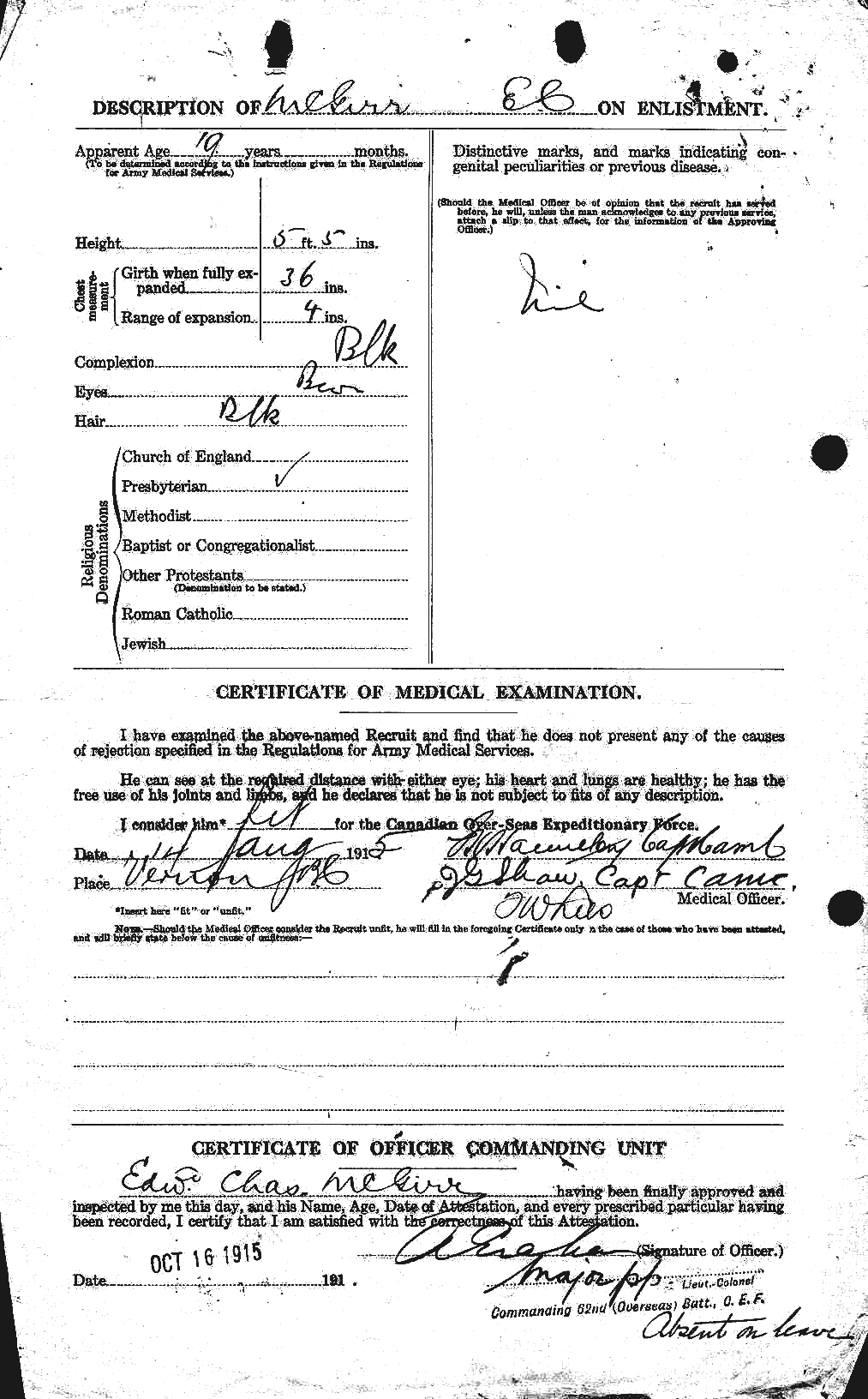 Personnel Records of the First World War - CEF 526449b