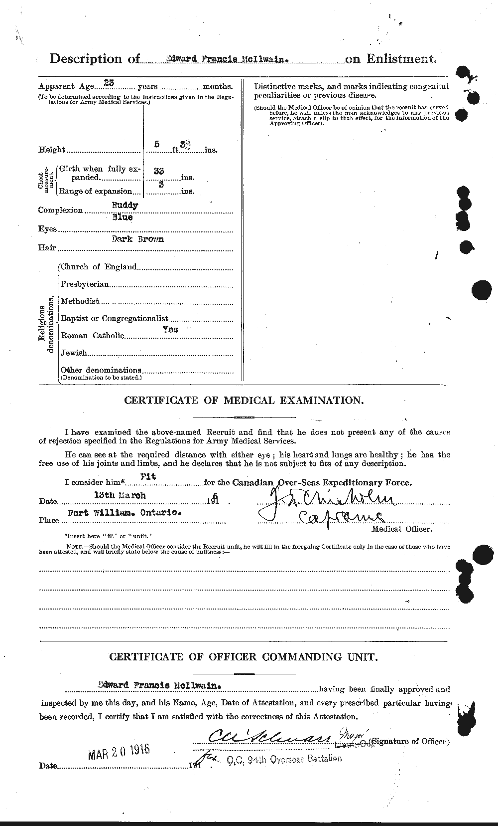 Personnel Records of the First World War - CEF 526496b