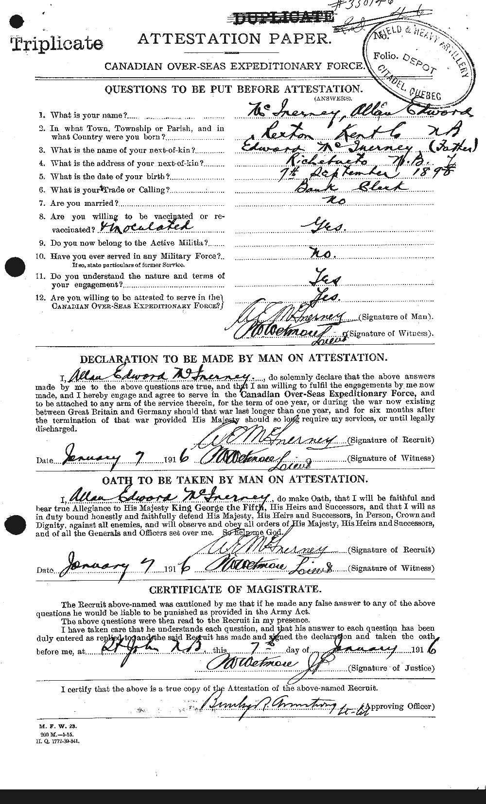 Personnel Records of the First World War - CEF 526569a