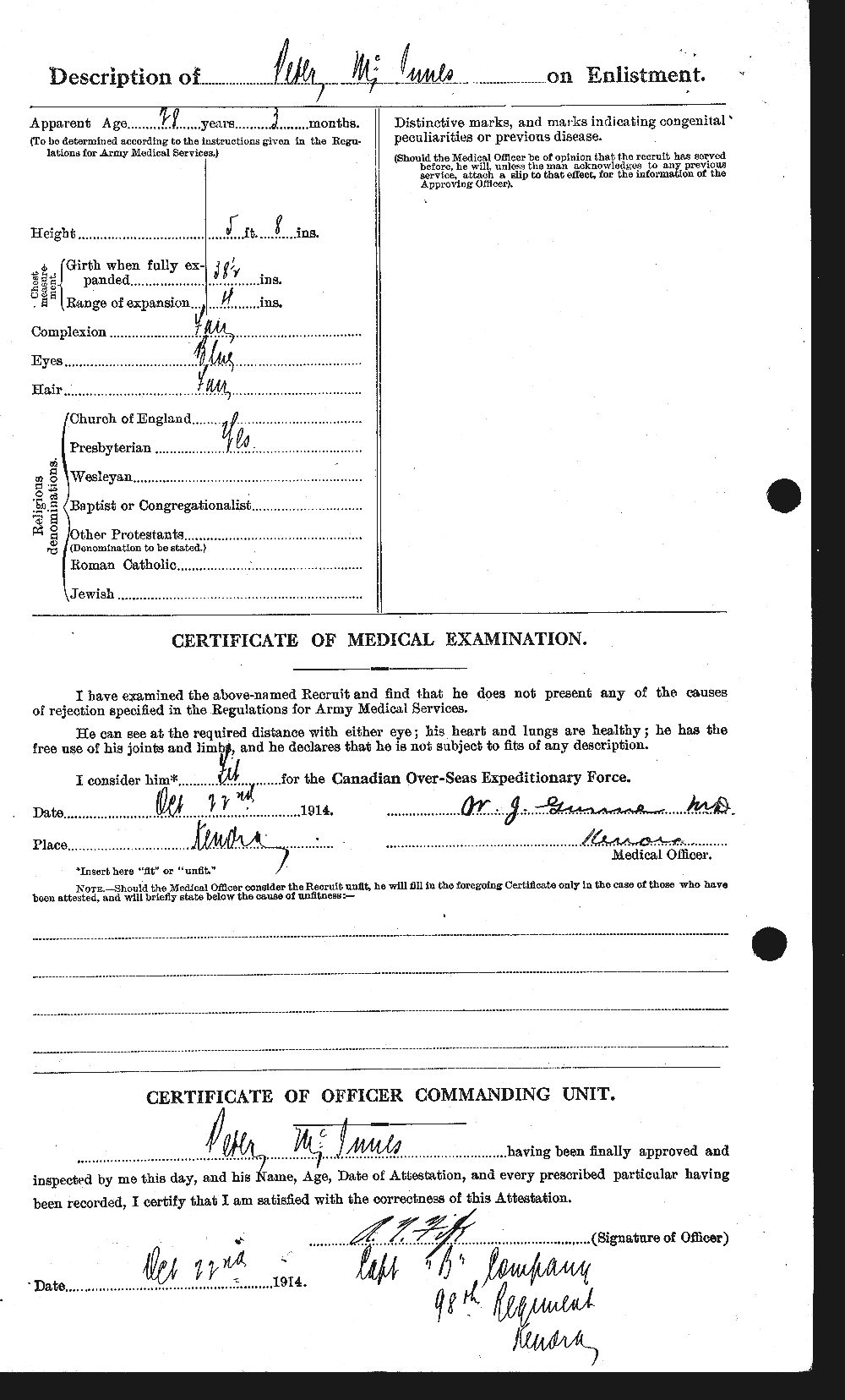 Personnel Records of the First World War - CEF 526719b