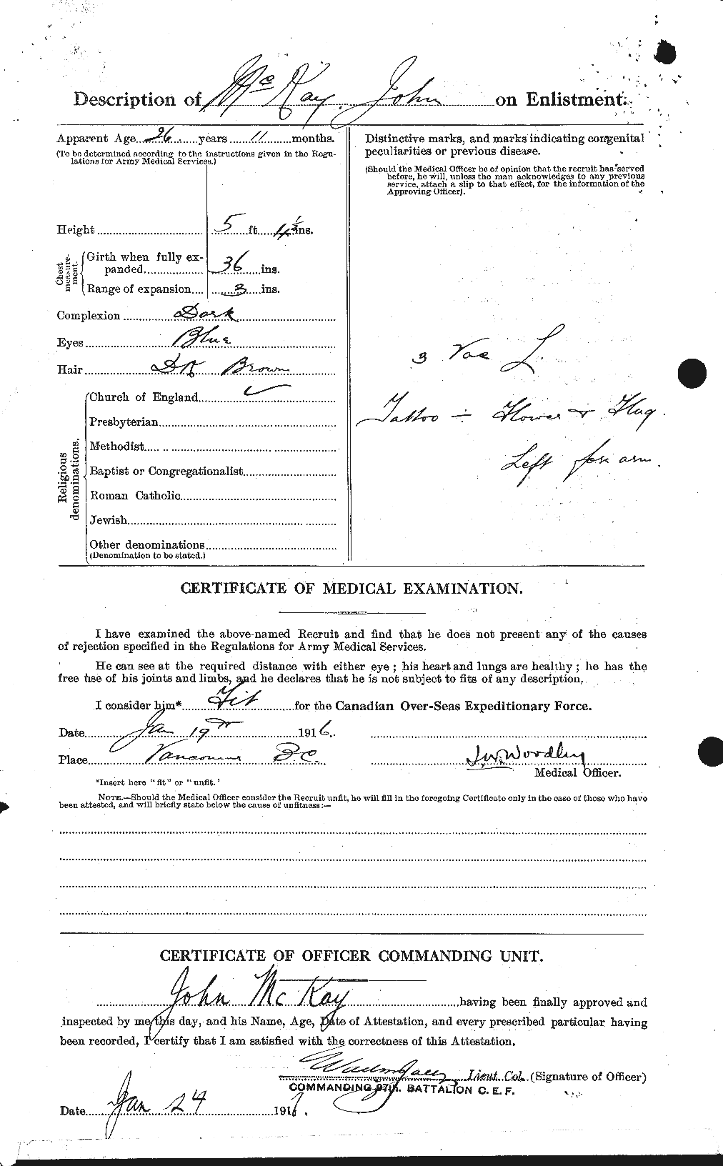 Personnel Records of the First World War - CEF 526954b