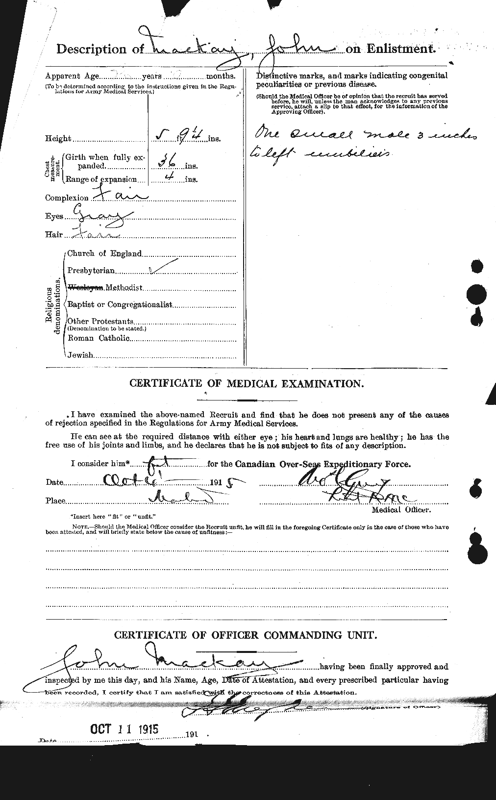 Personnel Records of the First World War - CEF 527003b