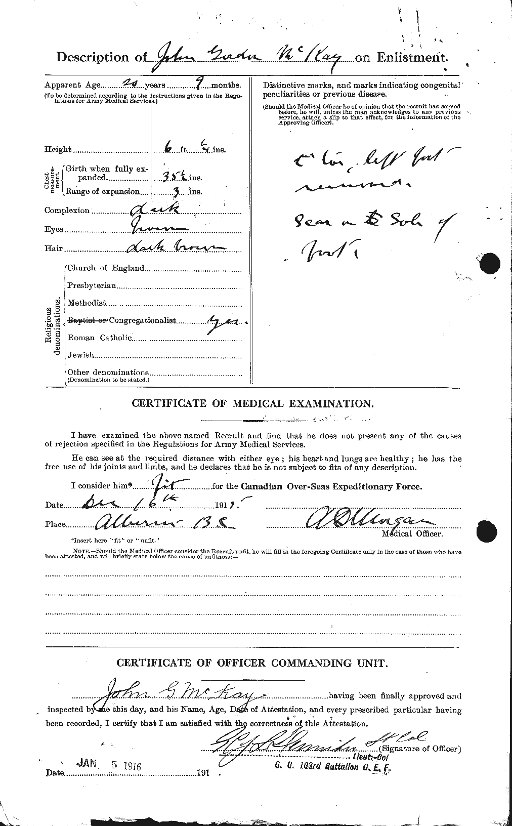 Personnel Records of the First World War - CEF 527060b