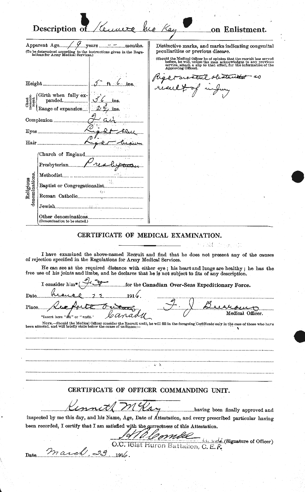 Personnel Records of the First World War - CEF 527126b