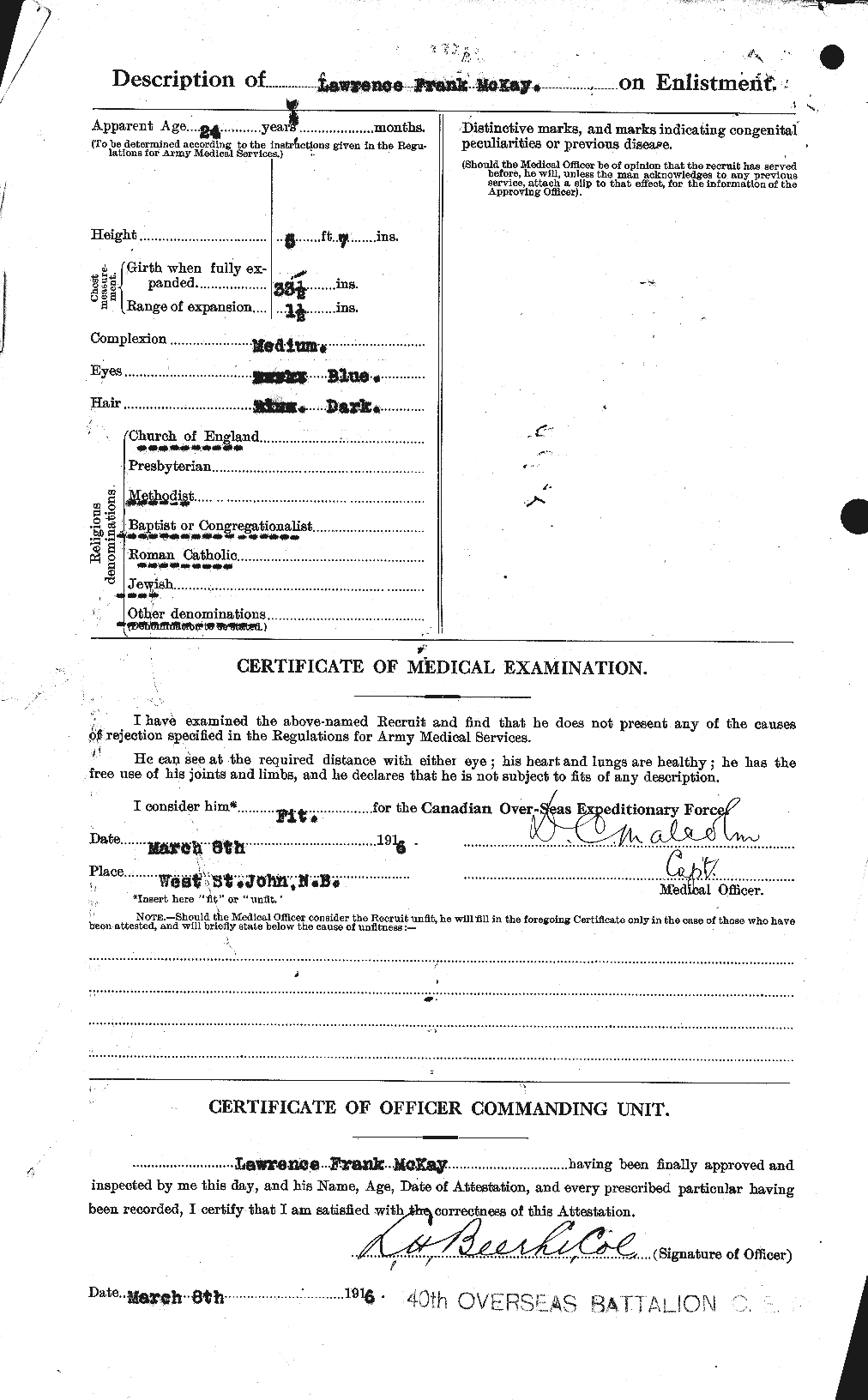 Personnel Records of the First World War - CEF 527141b