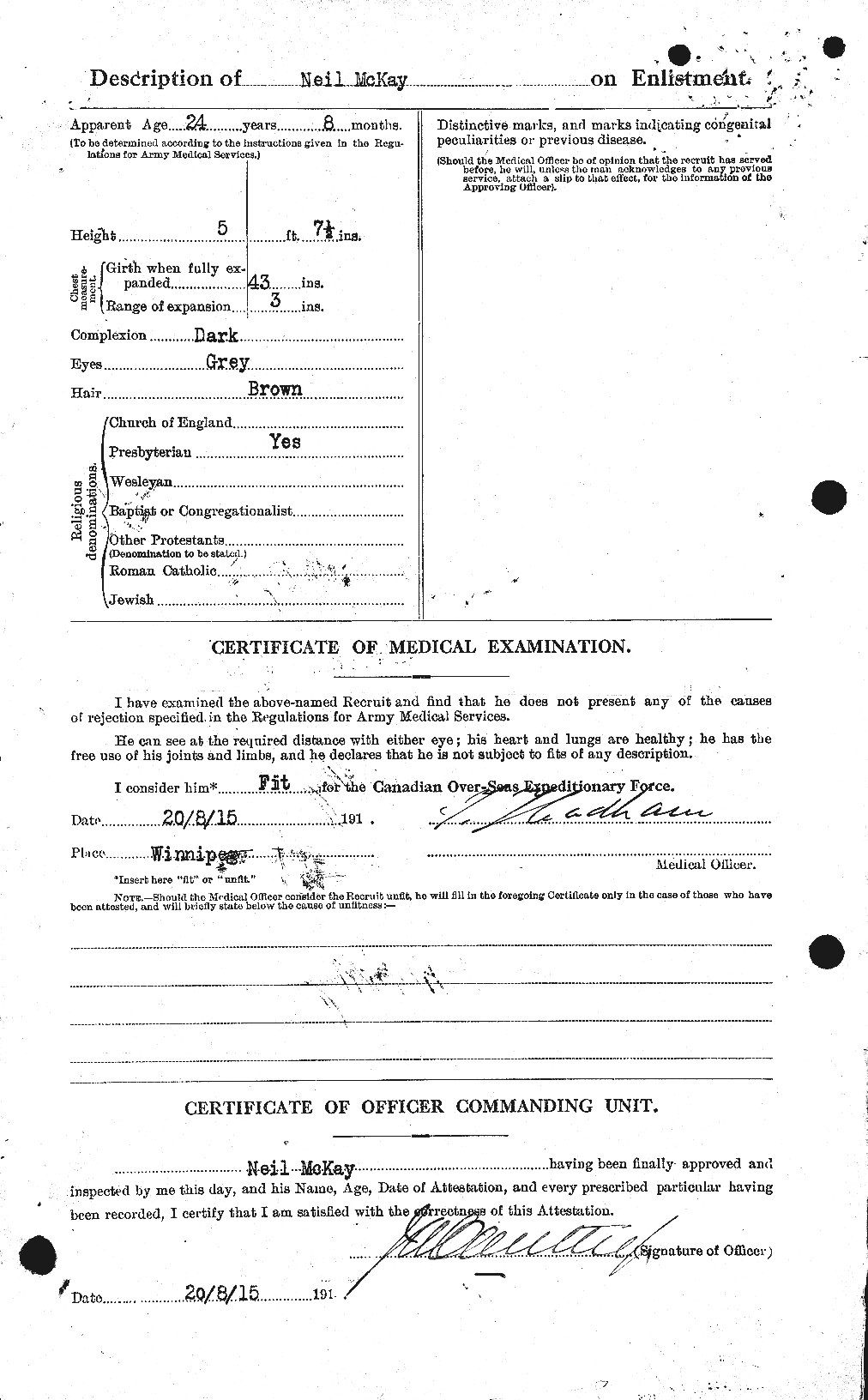 Personnel Records of the First World War - CEF 527202b