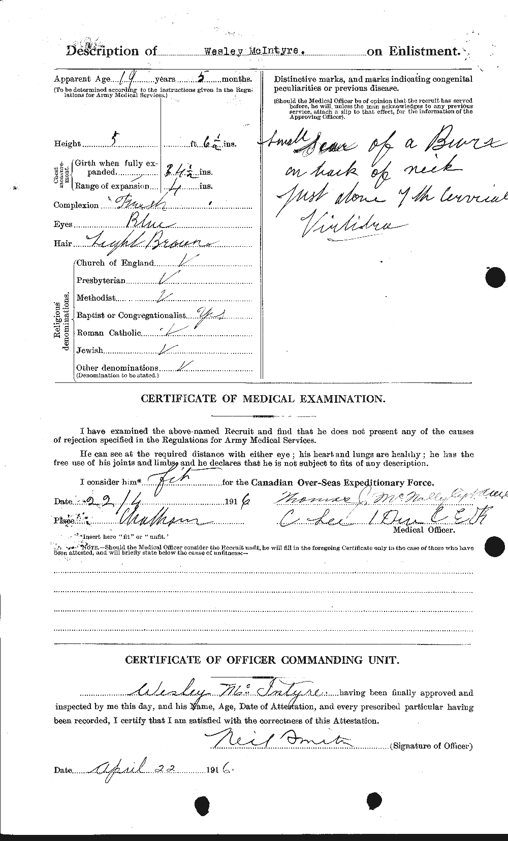 Personnel Records of the First World War - CEF 527611b