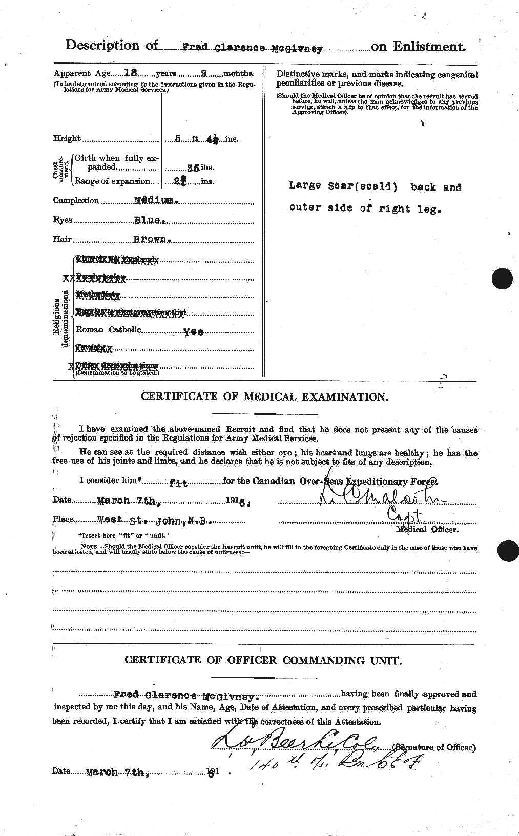 Personnel Records of the First World War - CEF 528389b