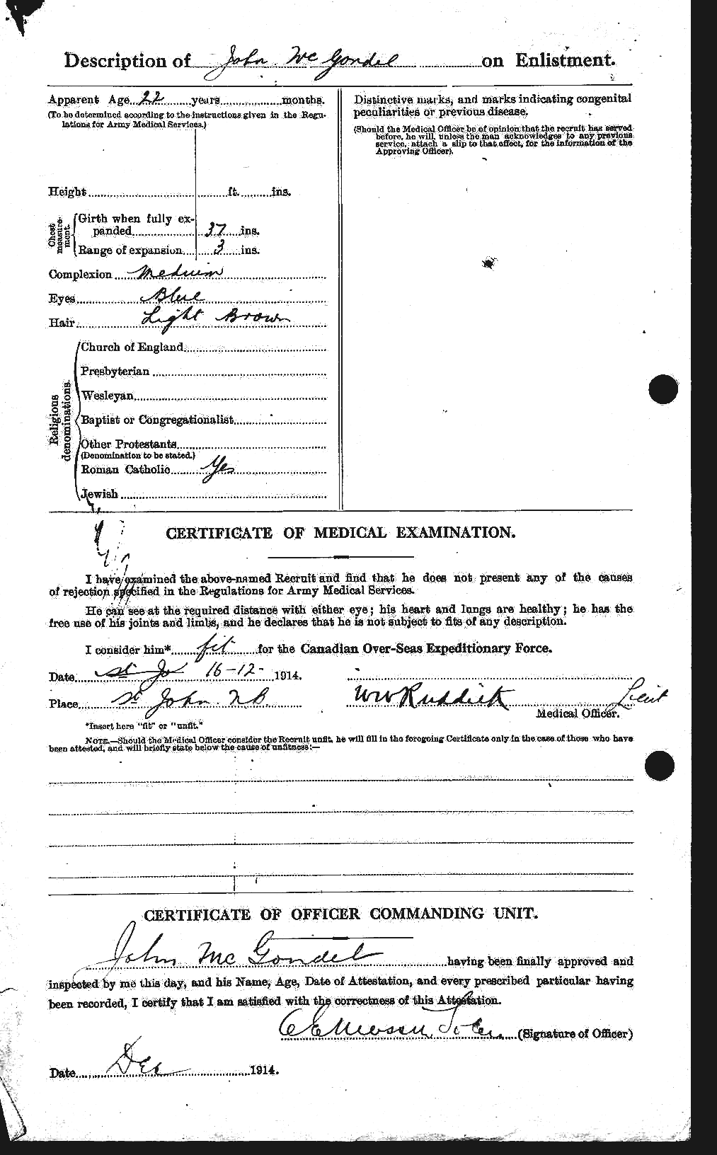 Personnel Records of the First World War - CEF 528482b