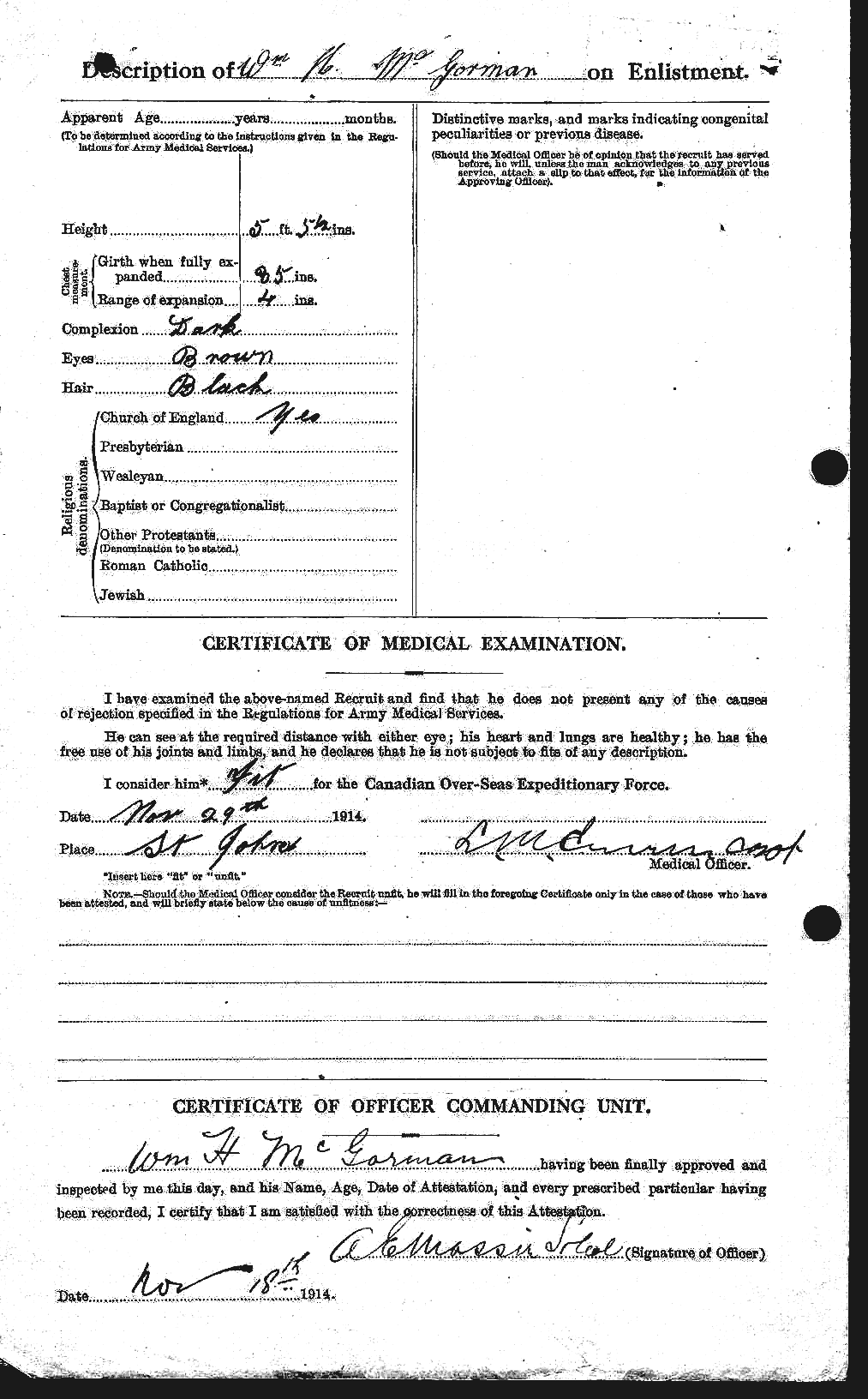 Personnel Records of the First World War - CEF 528520b