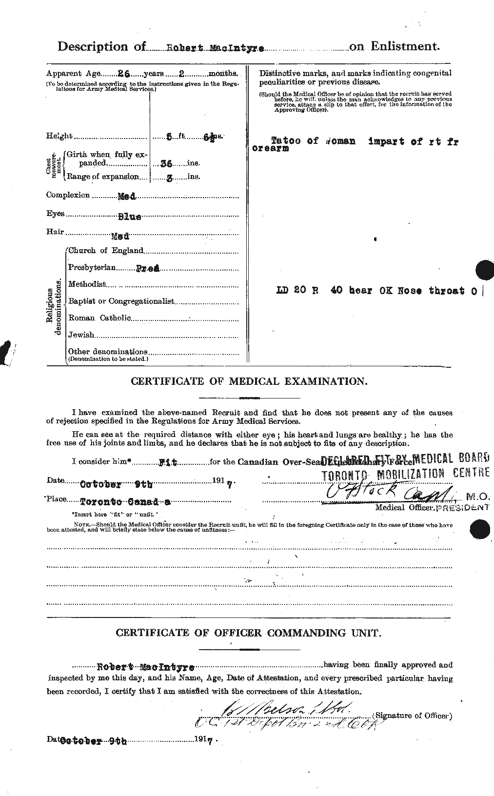 Personnel Records of the First World War - CEF 529235b