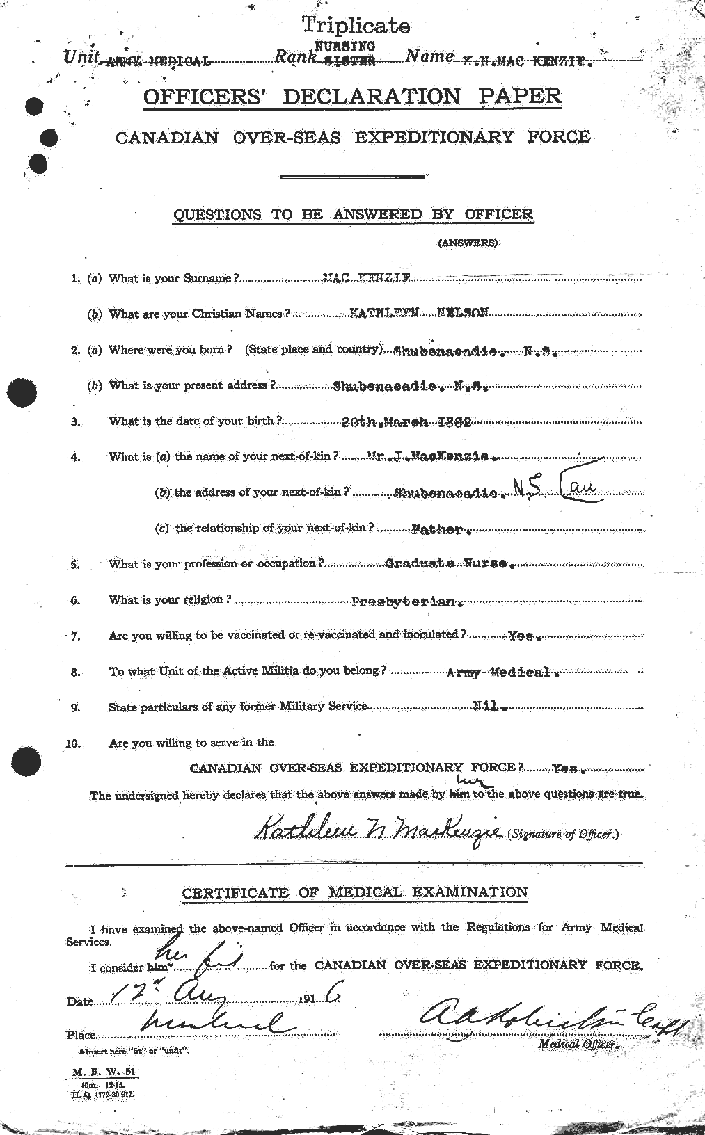 Personnel Records of the First World War - CEF 529458a