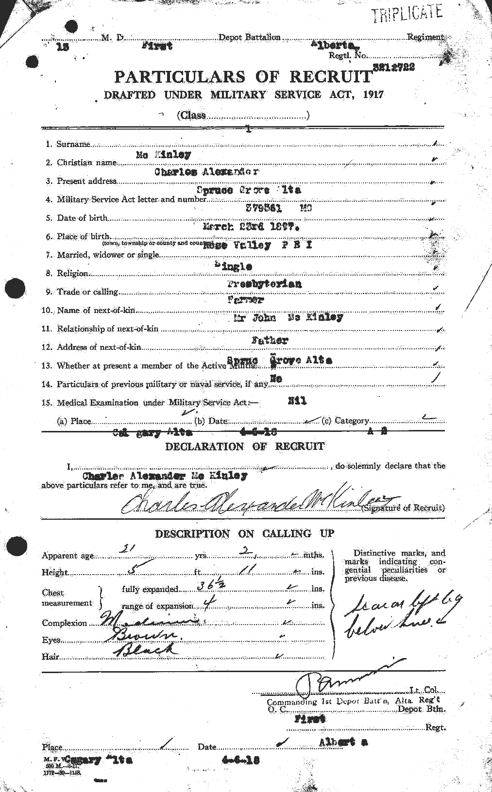 Personnel Records of the First World War - CEF 529541a
