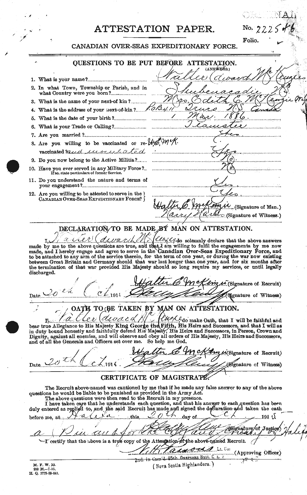 Personnel Records of the First World War - CEF 530048a