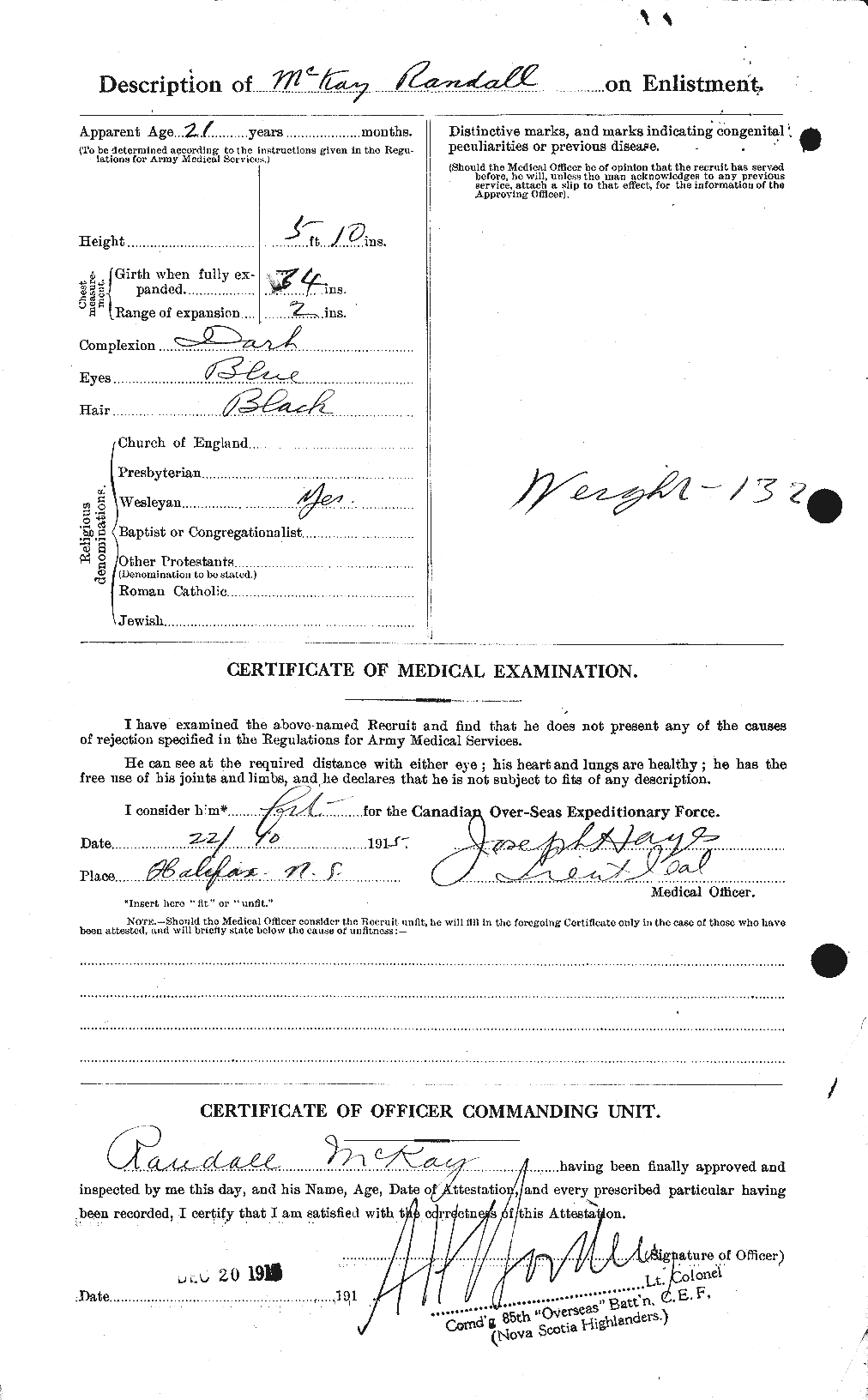 Personnel Records of the First World War - CEF 530055b