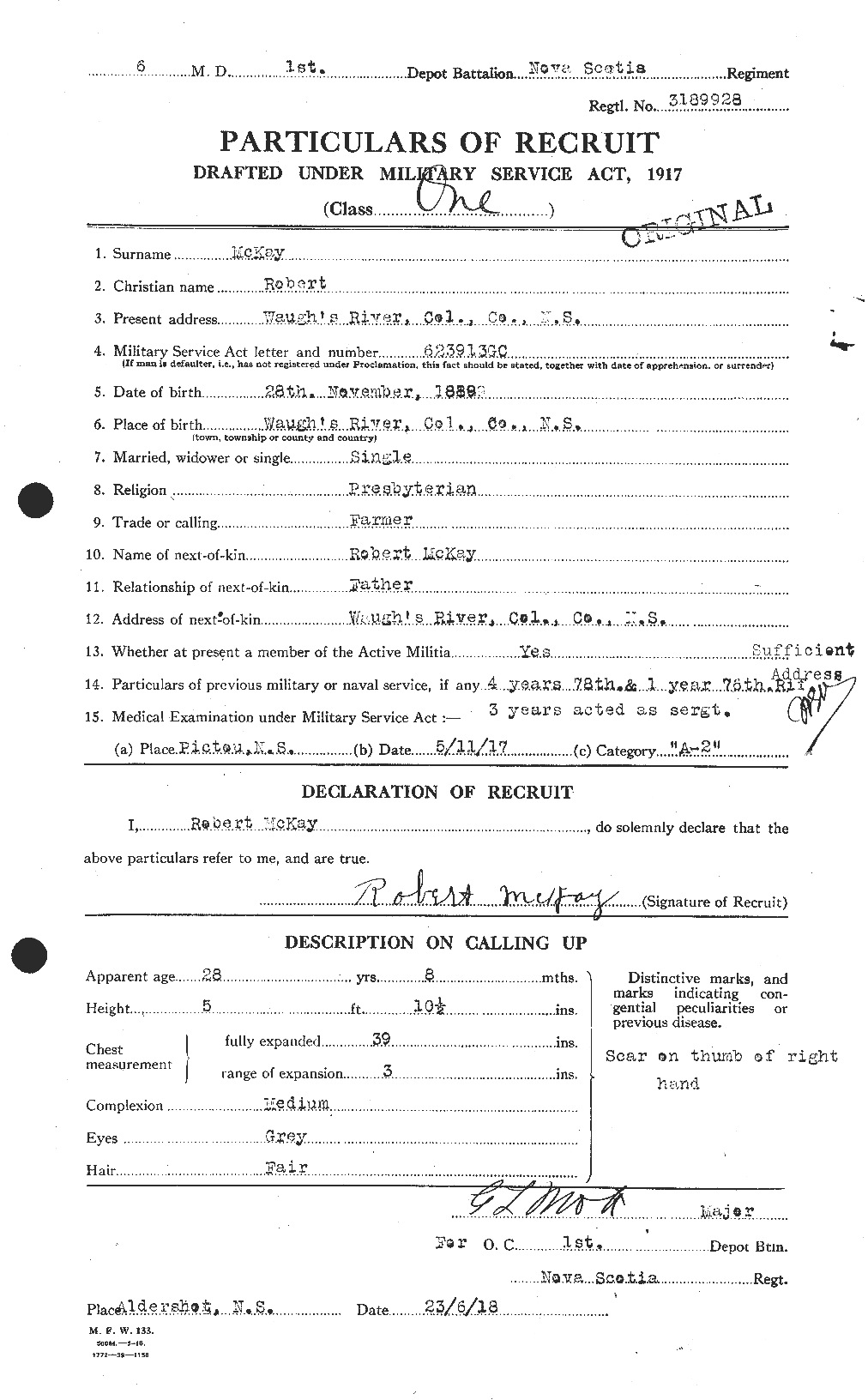 Personnel Records of the First World War - CEF 530069a