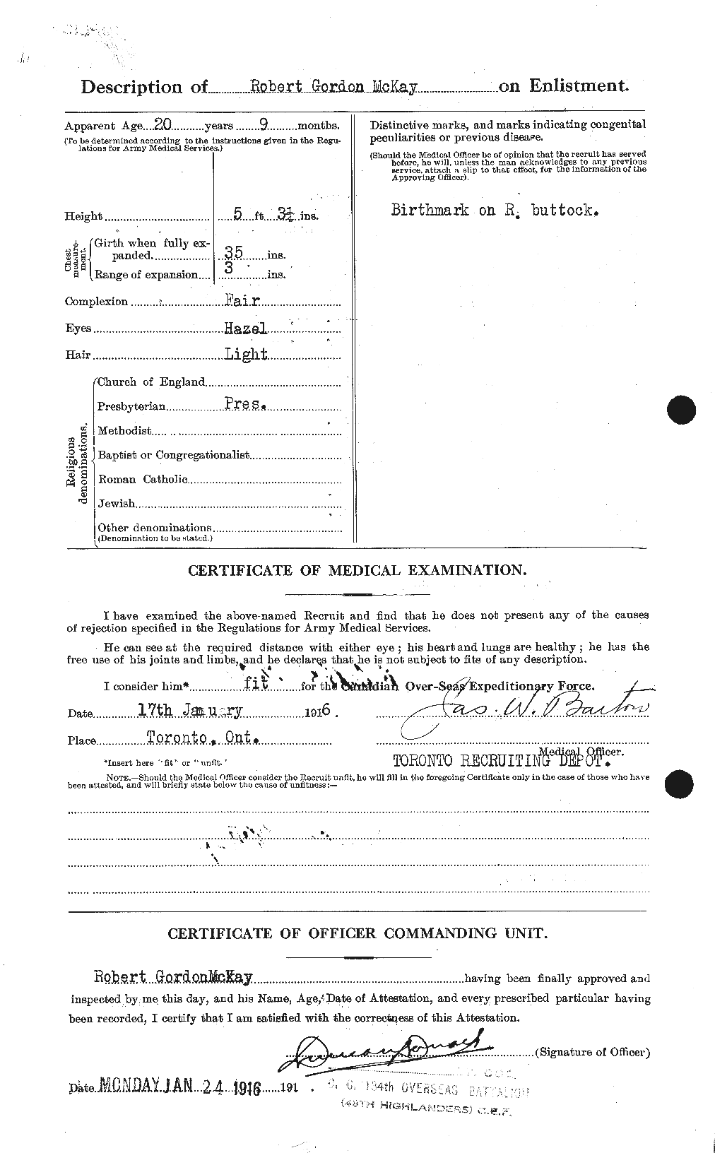 Personnel Records of the First World War - CEF 530096b