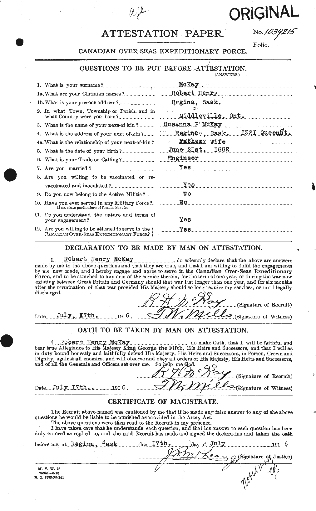 Personnel Records of the First World War - CEF 530097a