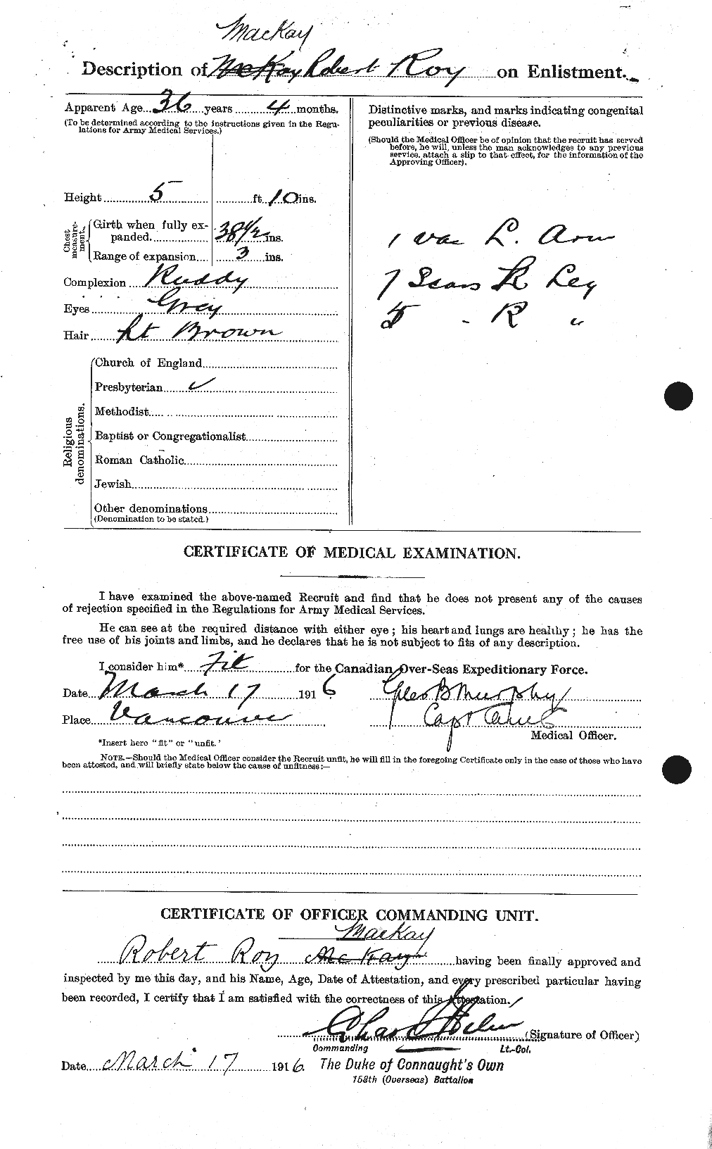 Personnel Records of the First World War - CEF 530108b