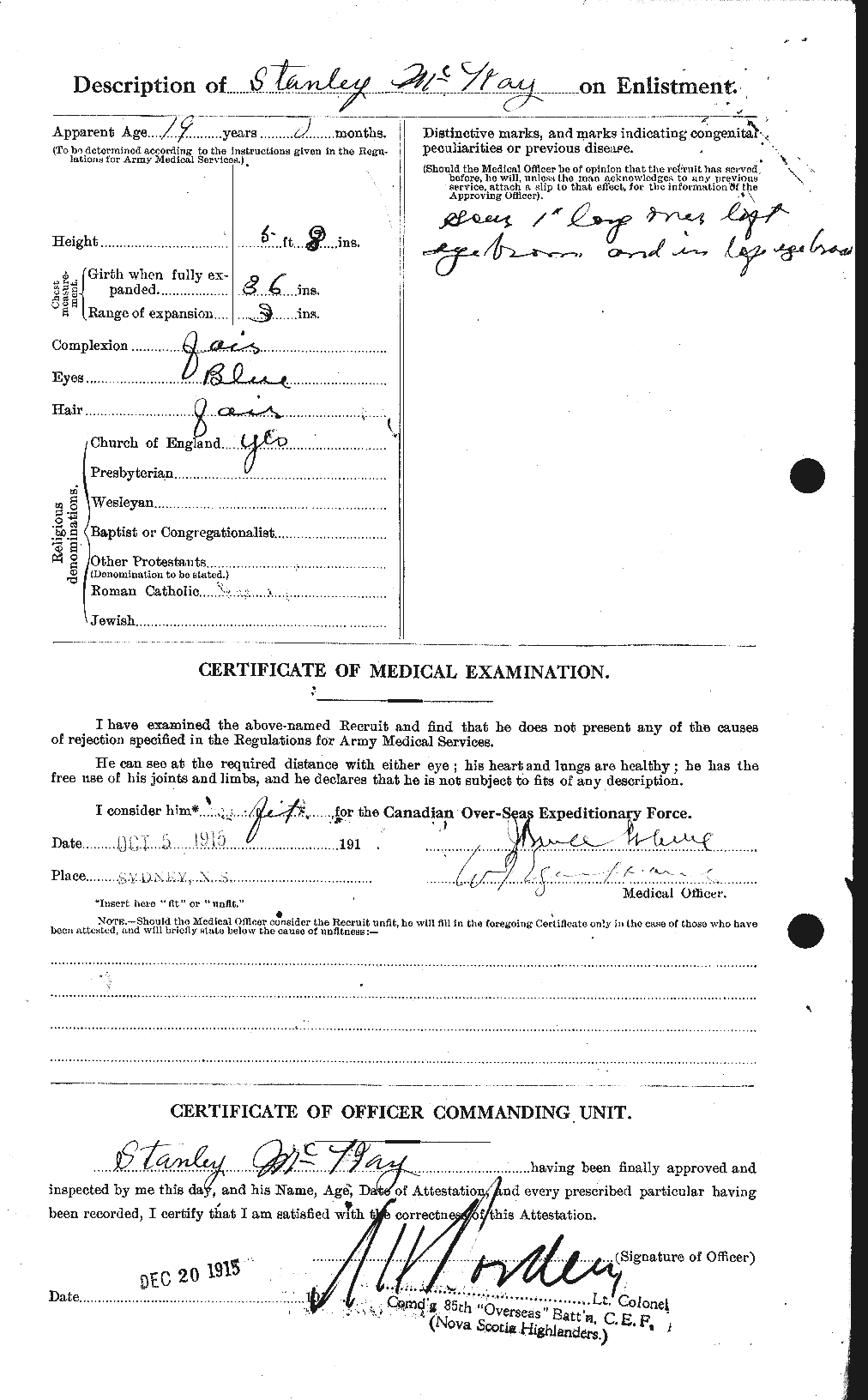 Personnel Records of the First World War - CEF 530141b