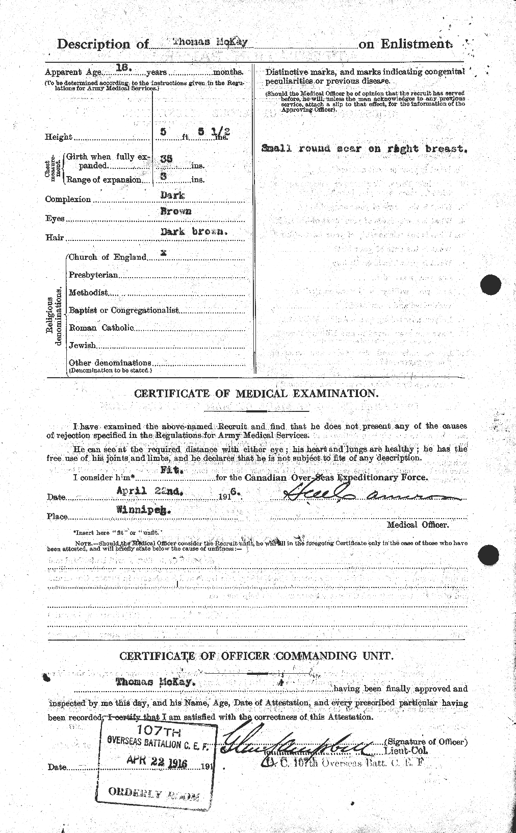 Personnel Records of the First World War - CEF 530158b