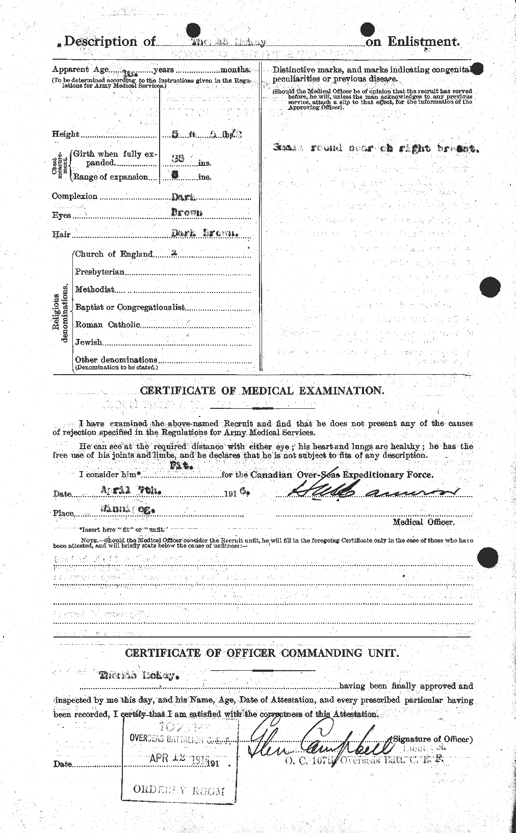 Personnel Records of the First World War - CEF 530159b
