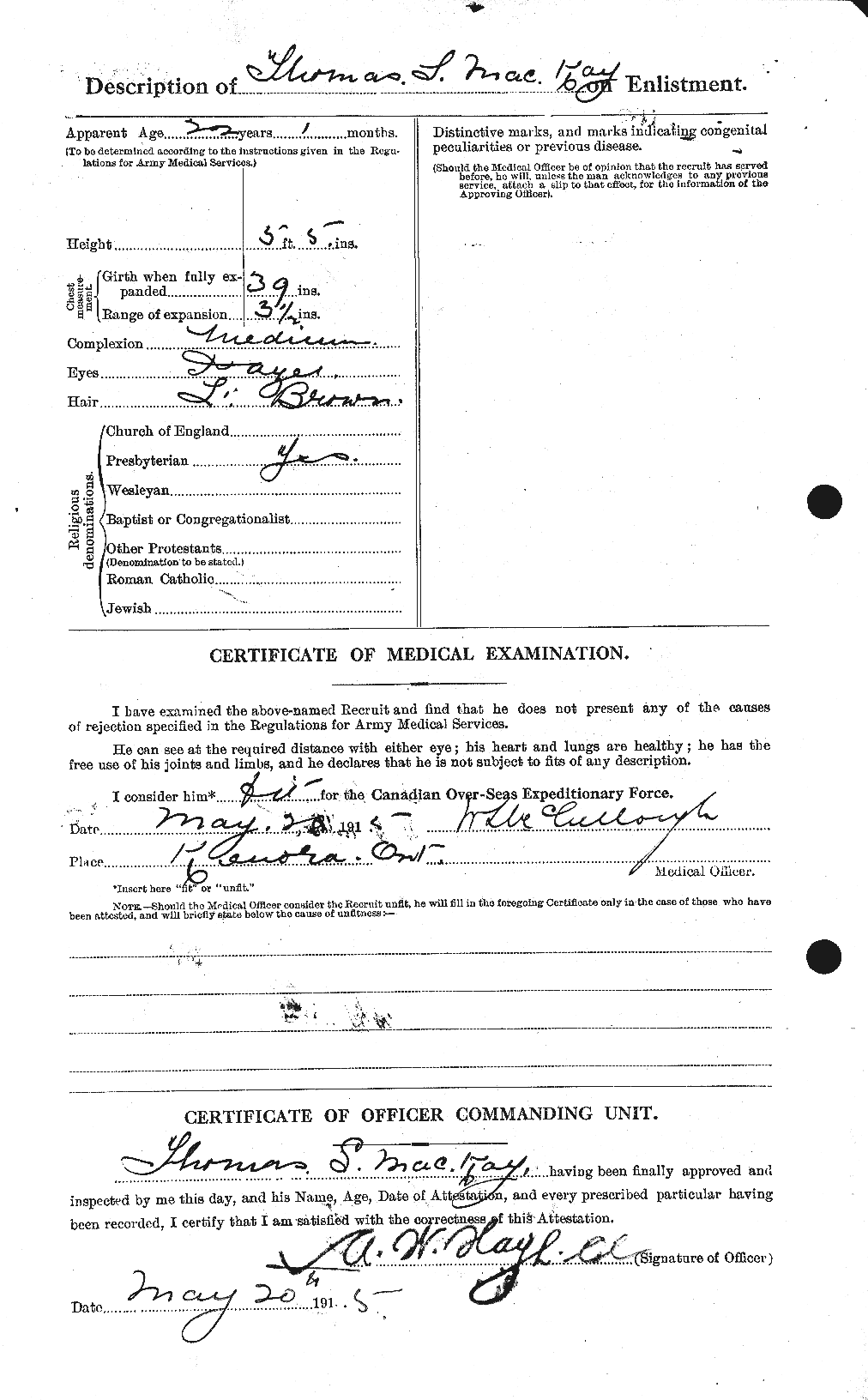 Personnel Records of the First World War - CEF 530175b