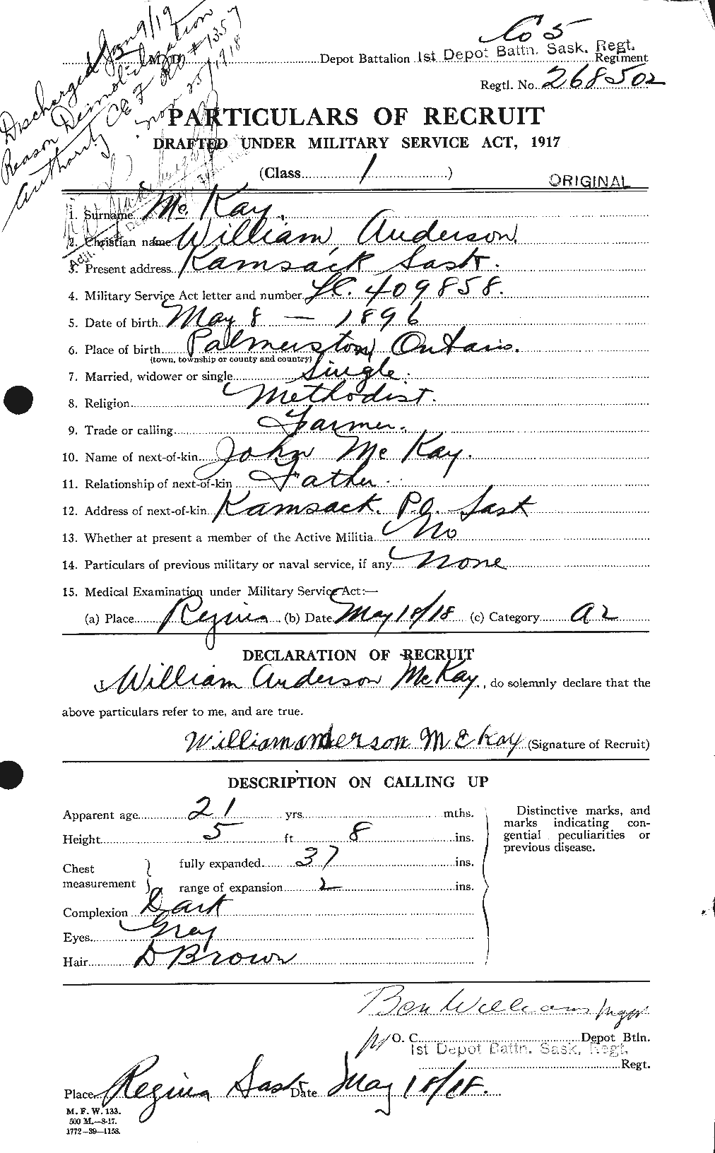 Personnel Records of the First World War - CEF 530254a