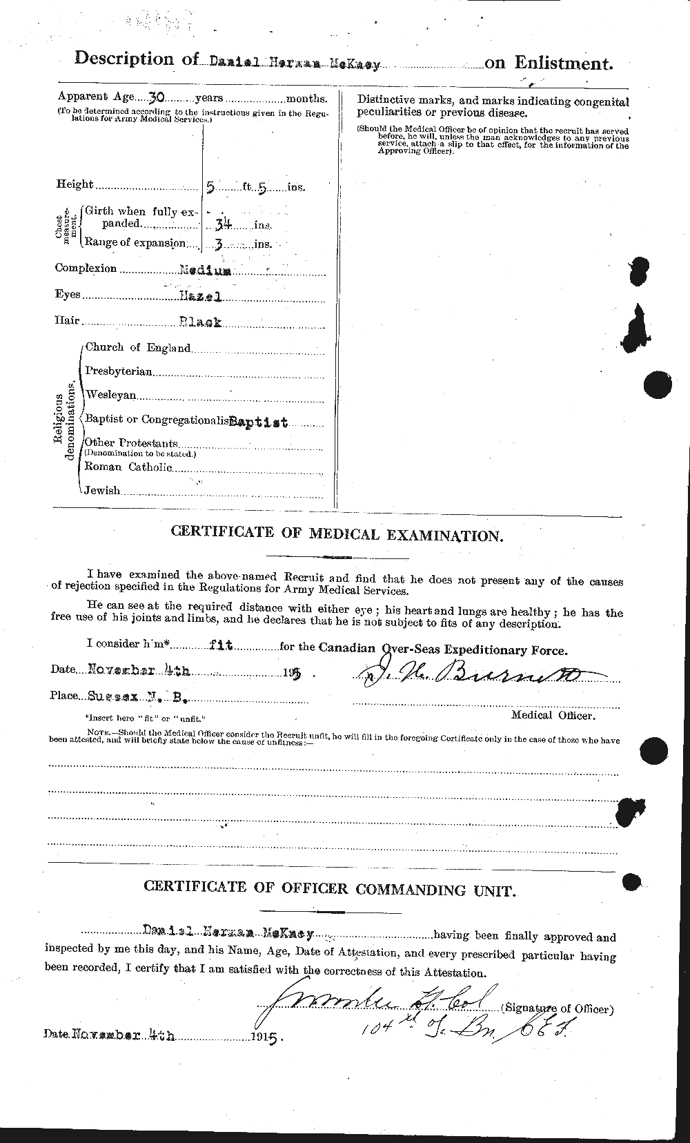 Personnel Records of the First World War - CEF 530677b
